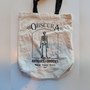 Skeleton Obscura Antiques & Oddities NYC Canvas Tote Bag